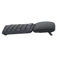 Logitech Keyboard K860 ERGO Split Ergonomic [DE] graphite  mit Handballenauflage