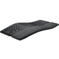 Logitech Keyboard K860 ERGO Split Ergonomic [DE] graphite  mit Handballenauflage