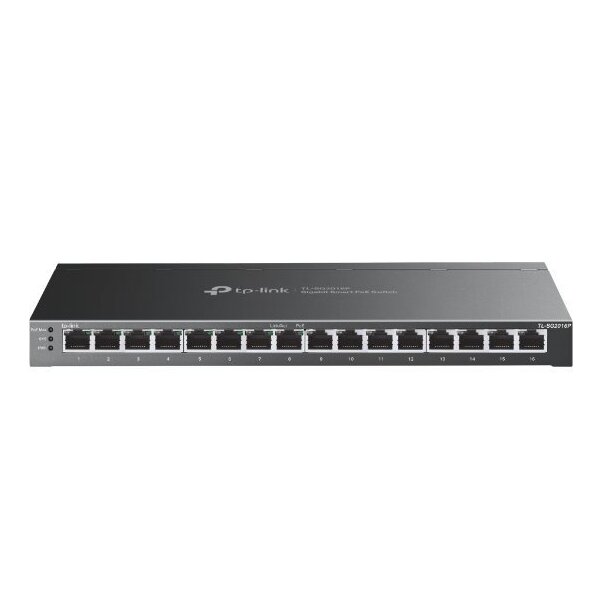 TP-LINK Switch TL-SG2016P 16xGBit 8x PoE+ (120W) Managed Omada SDN ready