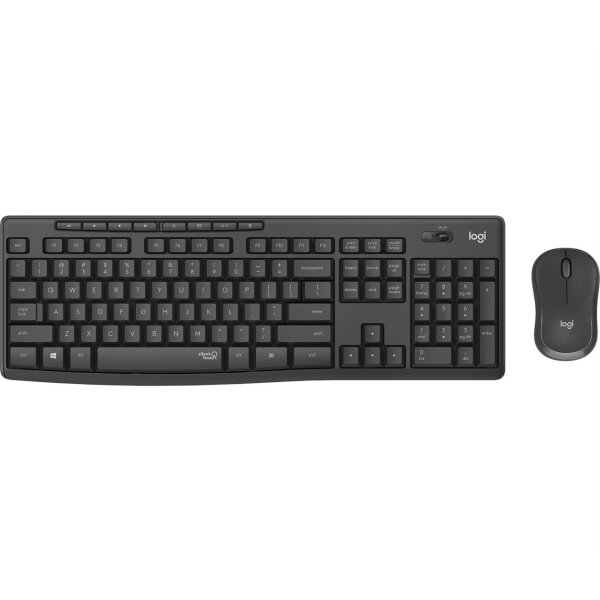 Logitech Desktop MK295 Wireless Silent [DE] graphite