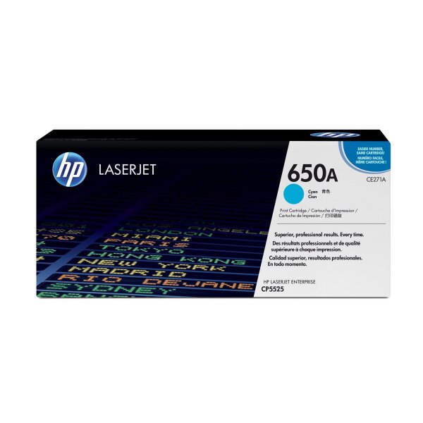 Toner HP Color Laser CP5525DN cyan CE271A