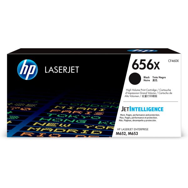 Toner HP LaserJet M652/M653/E650xx CF460X Black HP 656X Black/27.000 Seiten