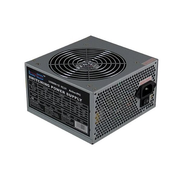 Netzteil ATX LC-Power 600W/120mm HW 4+4-pin 12V, 1x 6-pin PCIe, 1x 6+2-pin PCIe