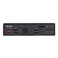 Shuttle Barebone DS20U3V2 Black (Core i3-10110U) Fanless 24-7 ready, w/o WLAN