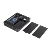 Shuttle Barebone DS20U3V2 Black (Core i3-10110U) Fanless 24-7 ready, w/o WLAN