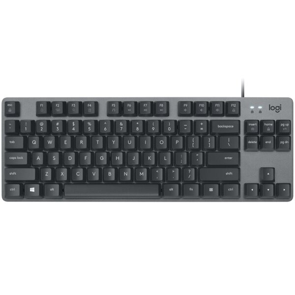 Logitech Keyboard K835 TKL MECHANICAL TTC Red [DE] graphite  TTC Red, linearer Mechanismus, reaktionsschnel