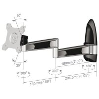 LCD TFT Wandhalter Tronje AR210, 15"-2X", max.12kg