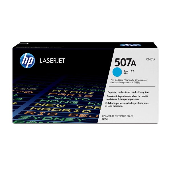 Toner HP Color Laser Enterprise M551 CYAN CE401A