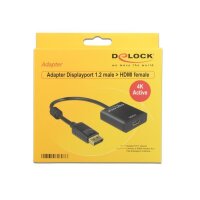 Delock Adapter DisplayPort 1.2 (DP) auf HDMI 4K (St/Bu)...