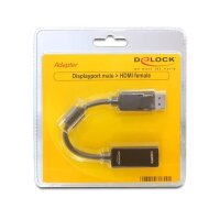 Delock Adapter DisplayPort 1.2 (DP) auf HDMI 4K (St/Bu) aktiv