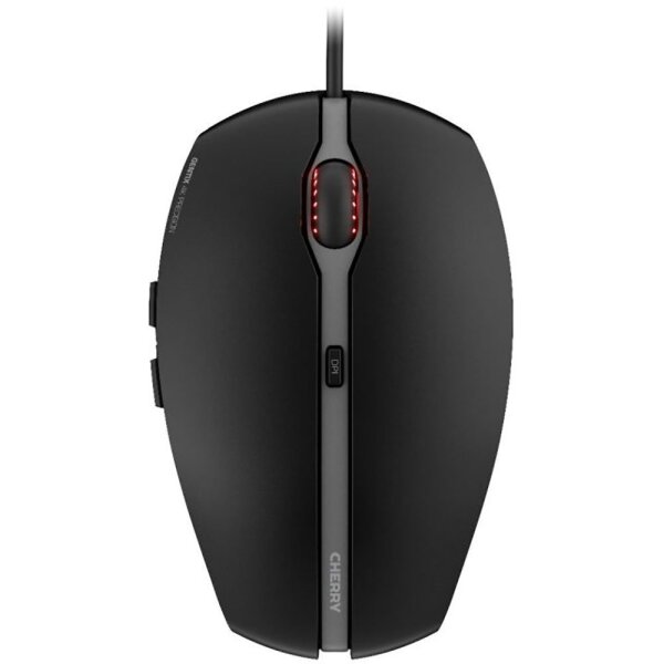 CHERRY Mouse GENTIX 4K black Auflösung 800/1200/2400/3600dpi, zwei Daumentasten