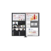 LG LCD 27QP88DP-B 27" black 2 X 27" Display incl. Tischhalterung