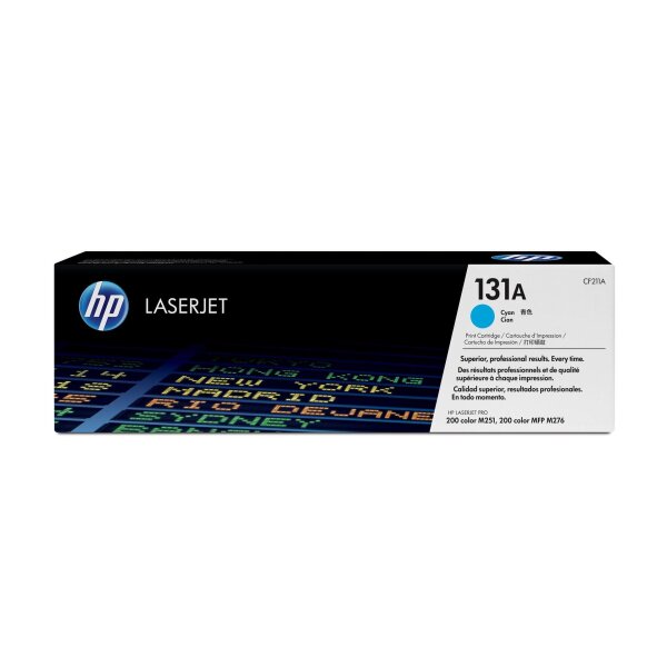 Toner HP LaserJet Pro 200 Color CF211A cyan