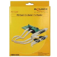 IO Delock PCI Karte 2x seriell + 1x parallel