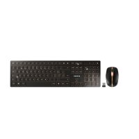 CHERRY Desktop DW 9100 SLIM [CH] WL AES black/copper BT Lithium Akku - wochenlange Nutzung ohne Aufladung