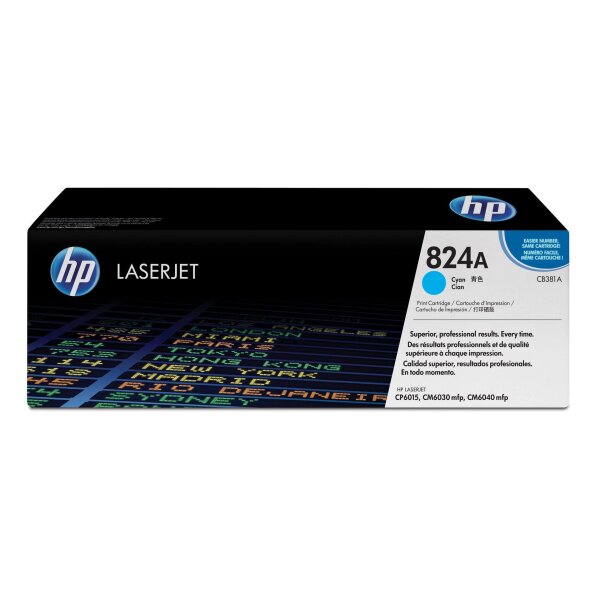 Toner HP Color Laser CP6015/CM6030 CYAN CB381A