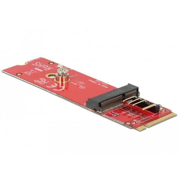 Delock Konverter M.2 Key M Stecker > M.2 Key E Slot für USB und PCIe Module