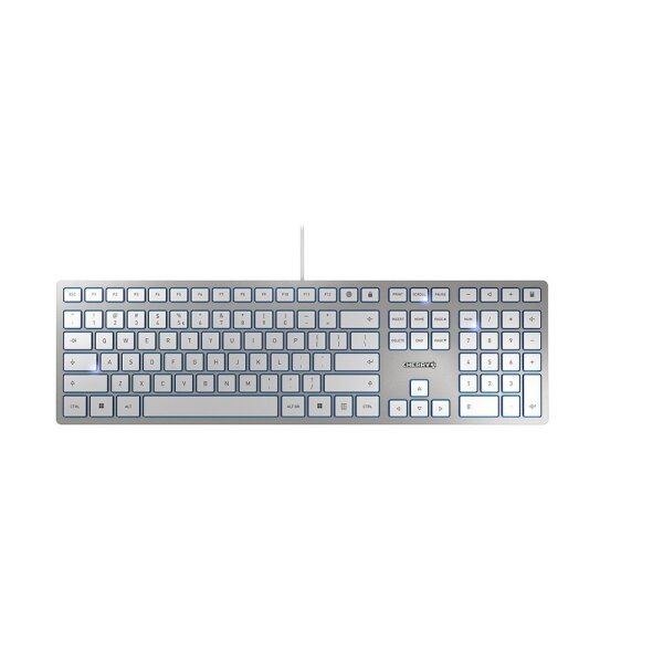 CHERRY Keyboard KC 6000 Slim [EU] silver/white