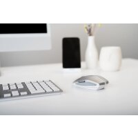 CHERRY Mouse GENTIX BT silver BT Multi-Device Funktion für bis zu drei Endgeräte