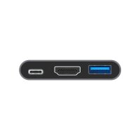 Adapter USB-C =>HDMI, USB 3.0, USB-C PD (St/Bu) 15cm