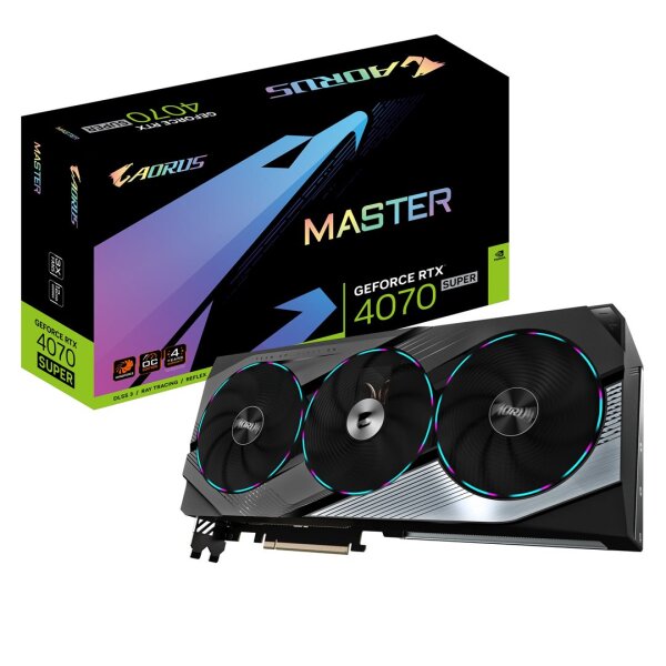 GIGA VGA 12GB RTX4070 SUPER AORUS MASTER-12G 3xDP/HDMI AORUS GeForce RTX 4070 SUPER MASTER 12G