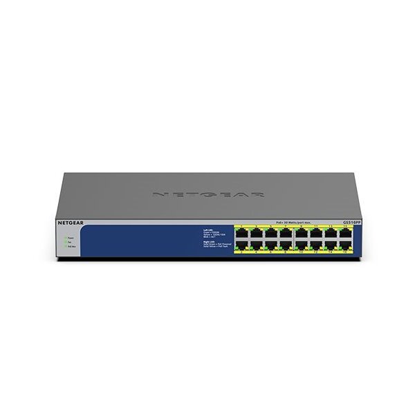 Netgear 16Port Switch 10/100/1000 PoE/ GS516PP