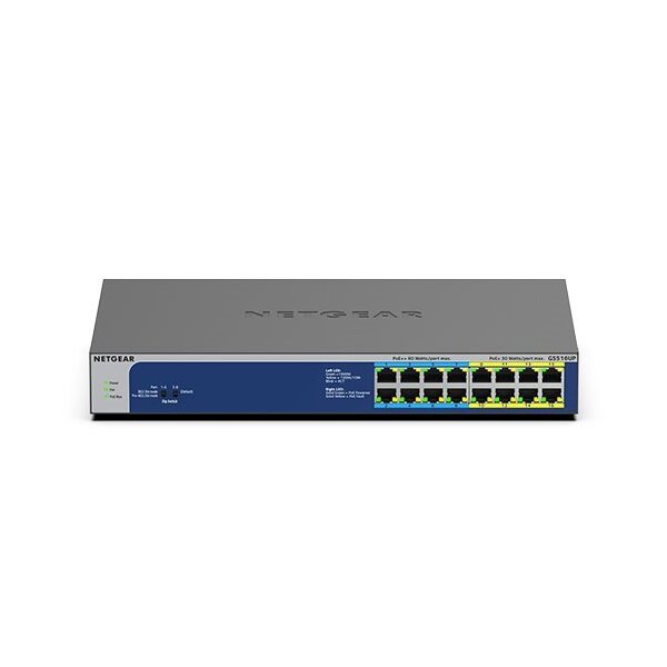 Netgear 16Port Switch 10/100/1000 PoE/ GS516UP