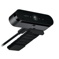 Logitech Webcam BRIO 4K, Ultra HD, Windows Hello works with Google Meet, 4096x2160, Audio, USB