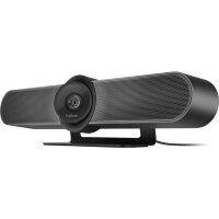 Logitech Webcam MEETUP Conference Cam 4K Ultra HD für kleine Konferenzräume und spontane Meetings