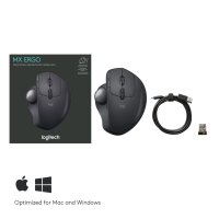 Logitech Trackball MX ERGO Wireless Ergonomic black  20° Vertikal