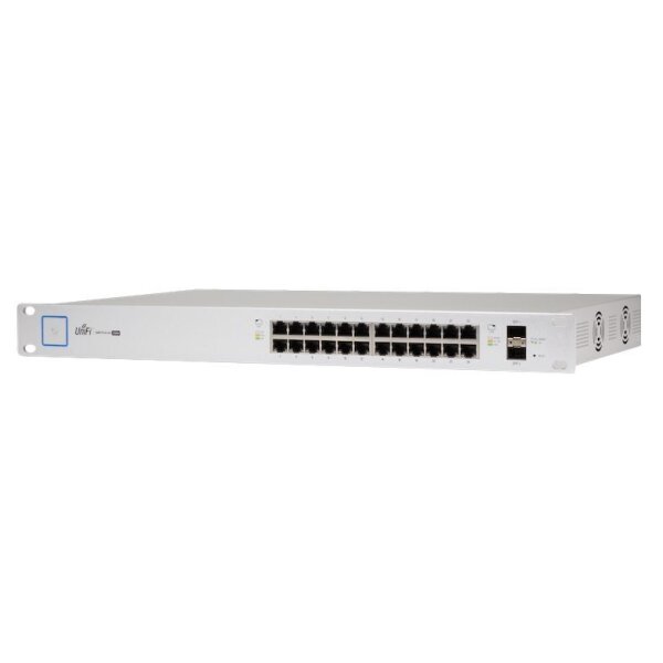 Ubiquiti Switch UniFi 24xRJ45 GBit/2xSFP Managed PoE+ (250W) 19" Rack-Mountable