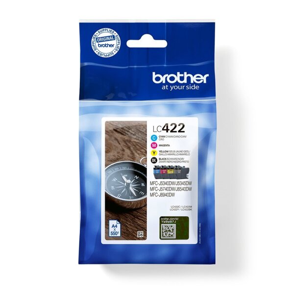 Tinte Brother LC-422VAL Value Pack