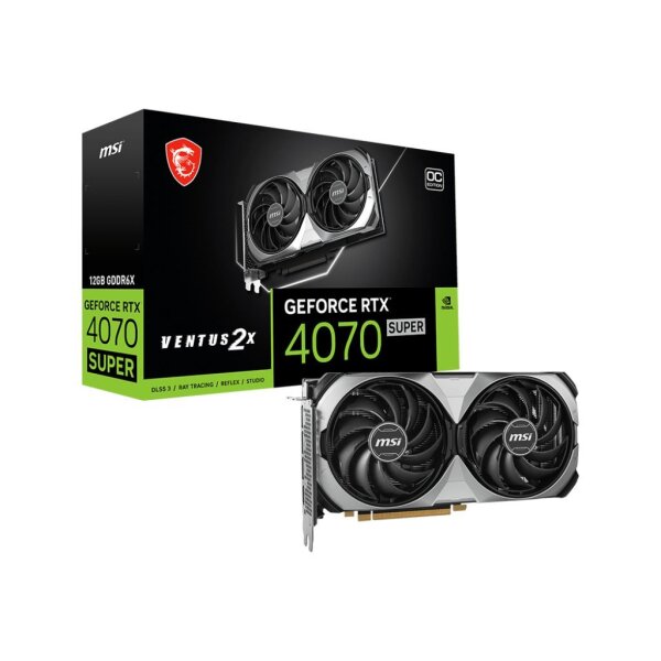 MSI VGA 12GB RTX4070 SUPER 12G VENTUS 2X OC 3xDP/HDMI GeForce RTX 4070 SUPER 12G VENTUS 2X OC