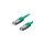 Kabel LAN S/FTP (Patchkabel) CAT6 1m green