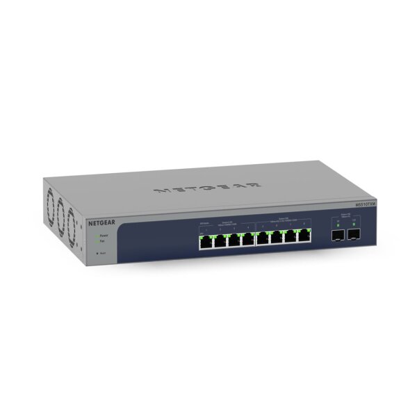 Netgear 10Port Switch 100/1000/10000 MS510TXM 8-Port Multi-Gigabit/10G Ethernet Smart Managed Pr