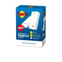 AVM FRITZ!Powerline 1240 AX WLAN Set Gigabit-Powerline und Wi-Fi 6 energiesparend