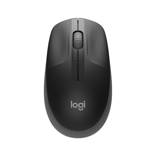 Logitech Mouse M190 Wireless FULL-SIZE black für mittelgroße bis große Hände