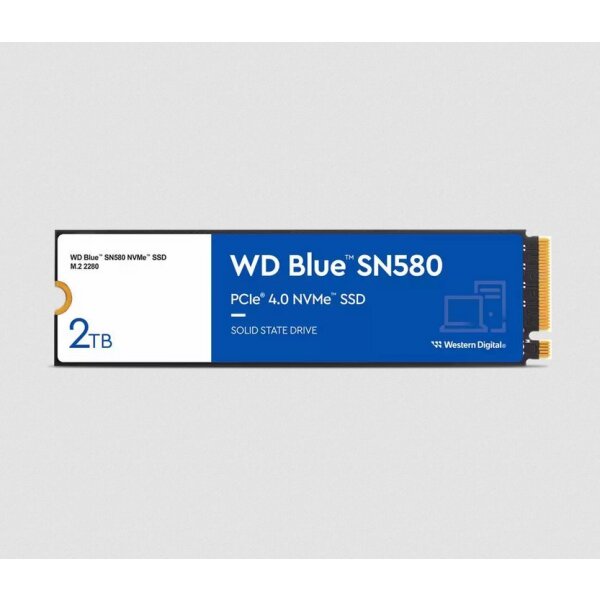 WD SSD M.2 (2280) 2TB Blue SN580 PCIe 4.0/NVMe (Di)