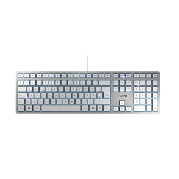 CHERRY Keyboard KC 6000 Slim [DE] silver/white