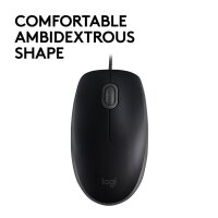 Logitech Mouse B110 SILENT Black