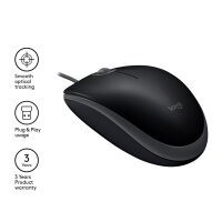 Logitech Mouse B110 SILENT Black