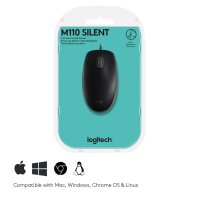 Logitech Mouse B110 SILENT Black