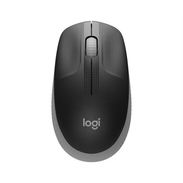 Logitech Mouse M190 Wireless FULL-SIZE grey für mittelgroße bis große Hände