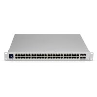 Ubiquiti Switch UniFi 48xRJ45 GBit/4xSFP+ Managed Gen2 19" Rack-Mountable, Fanless, 1,3" Touchscreen