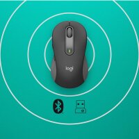 Logitech Mouse M650 SIGNATURE WL (RIGHT) BOLT graphite BT für kleine und mittelgroße Hände (<17,5 - 19,0 cm)