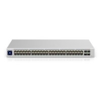 Ubiquiti Switch UniFi 48xRJ45 GBit/4xSFP Managed Gen2 19" Rack-Mountable, Fanless, 1,3" Touchscreen