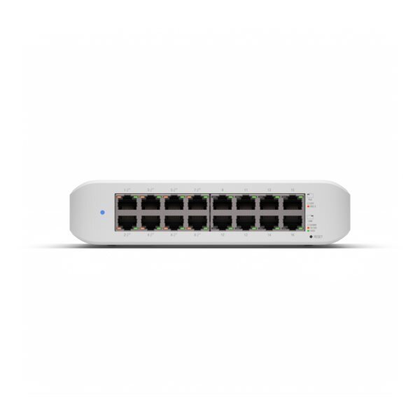 Ubiquiti Switch UniFi 16xRJ45 GBit Managed 8xPoE 45W Wall-Mountable, Fanless, internal PSU