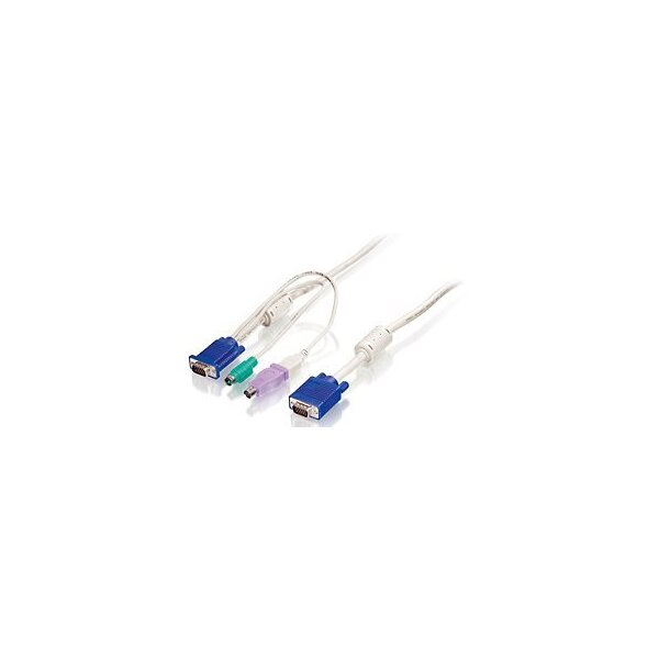 LevelOne KVM 1 to 3 Combo Kabel 1,8m