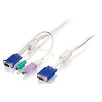 LevelOne KVM 1 to 3 Combo Kabel 1,8m