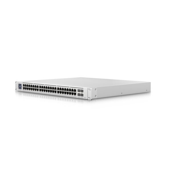 Ubiquiti Switch UniFi 48xRJ45 2,5G/4xSFP+ 10G Managed PoE+ 19" Rack-Mountable, 1,3" Touchscreen, 720W PoE+